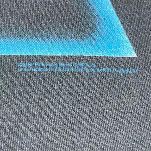 Vintage Mens Pink Floyd Dark Side Of The Moon Graphic T-Shirt Black Anvil L - Picture 5 of 12